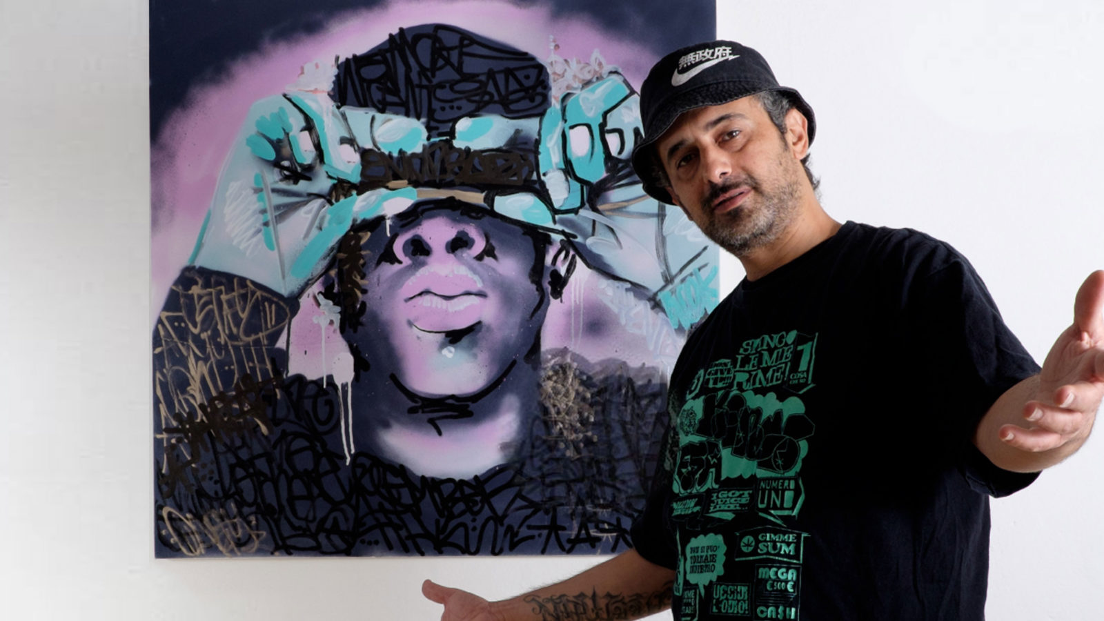 Esa aka El Crespo - Mostra "Tributes" - Esa con Jay Z