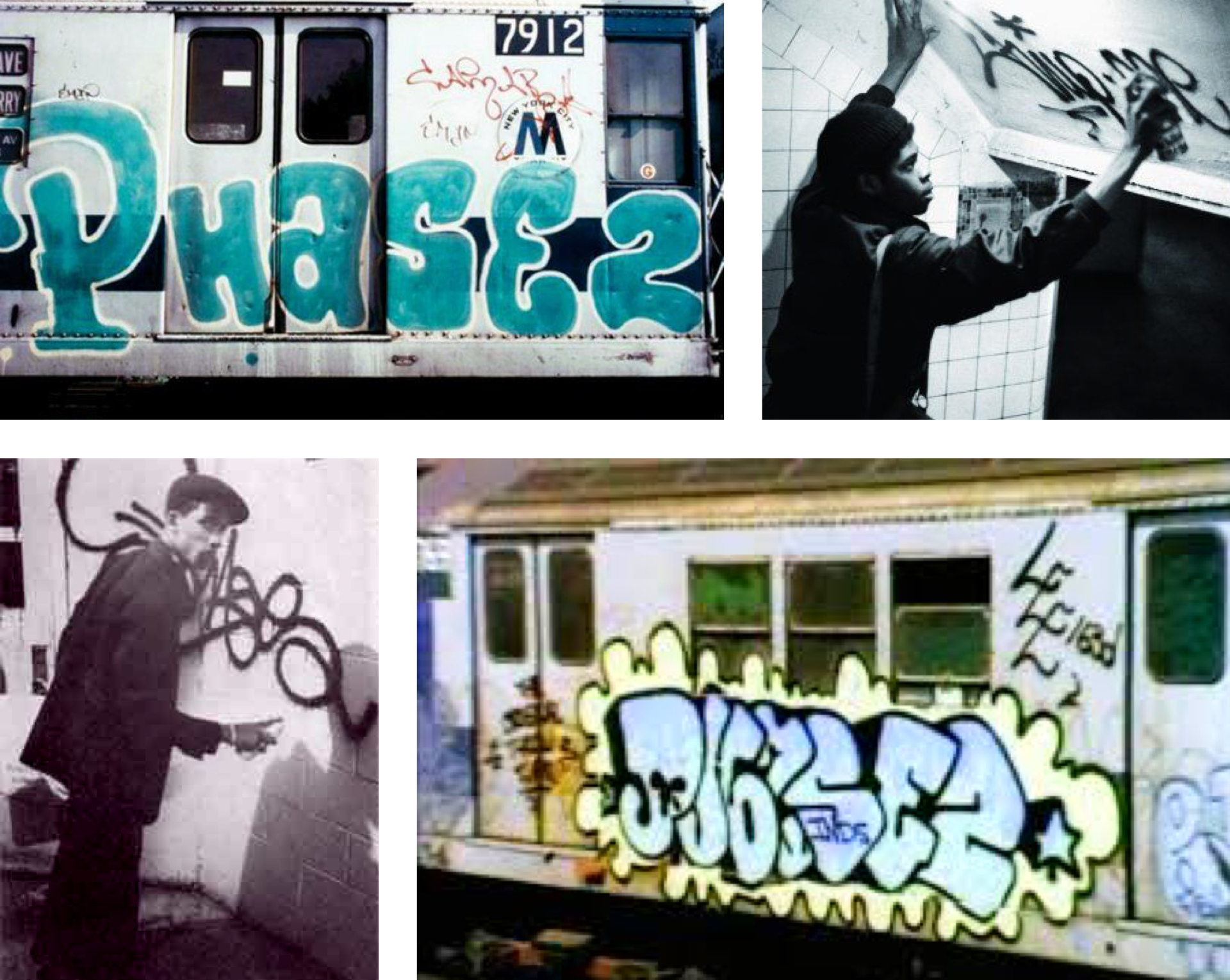 Phase 2 King graffiti train new york writing