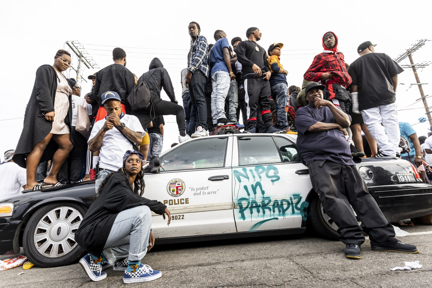 Nipsey Hussle's funeral picture in Crenshaw